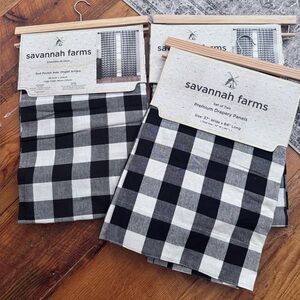 Buffalo Plaid Savannah Black and White Curtains 84” 2 sets left